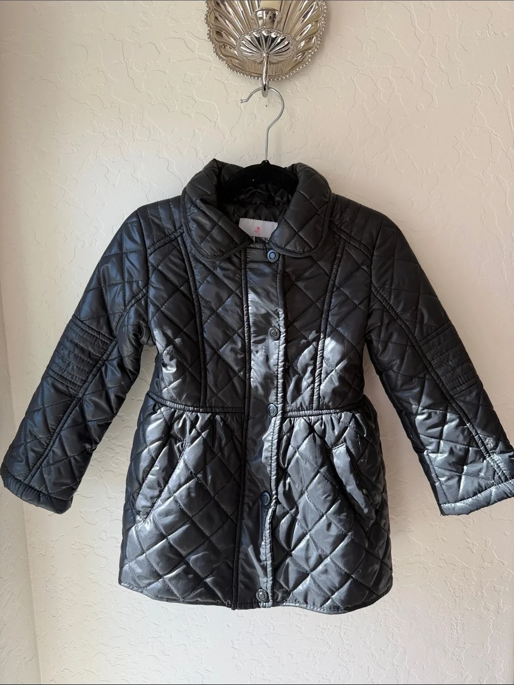 Urban Republic Black Quilted Puffer Jacket for Kids size 4 years